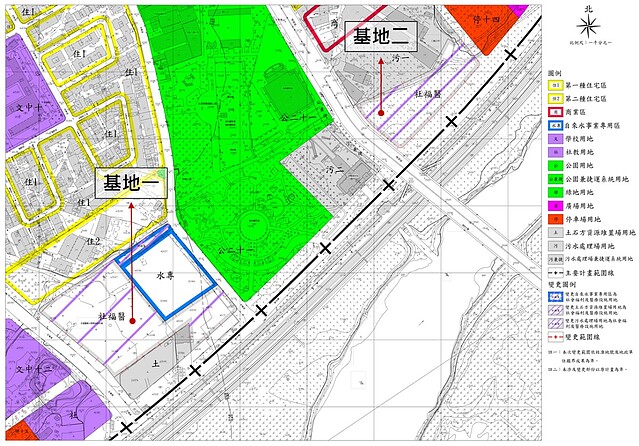 板樹地區社宅變更示意圖。圖/新北城鄉局提供